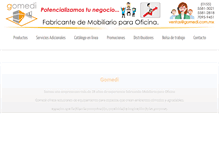 Tablet Screenshot of mueblesparaoficinagomedi.com